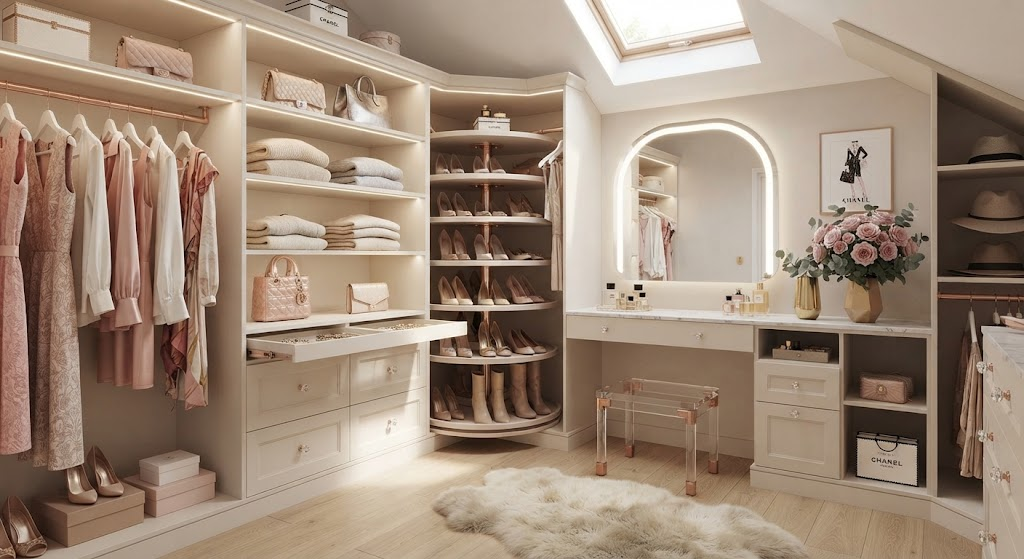 in a Walk-in Closet